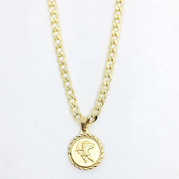 18K Gold Plated Flat Choker - Fashion Bop