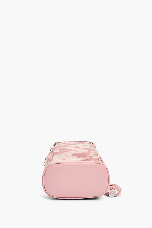 Pink Mini Camo Backpack - Fashion Bop