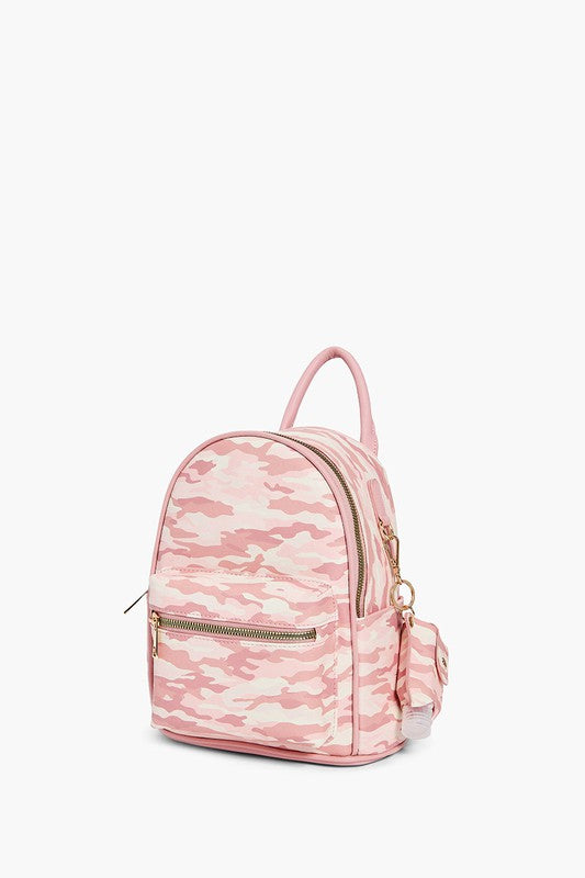 Mini camo backpack from pink on sale