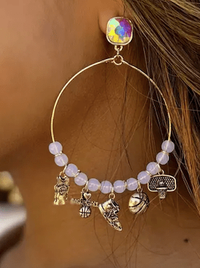 Basketball Charm Earrings - Fashion Bop