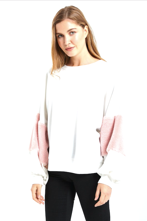 Puff Sleeve Sweatshirt - Fashion Bop