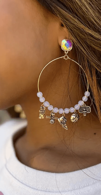 Basketball Charm Earrings - Fashion Bop