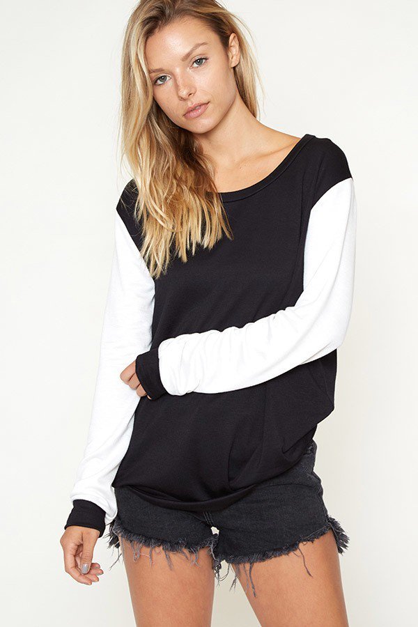 Color Block Long Sleeve - Fashion Bop