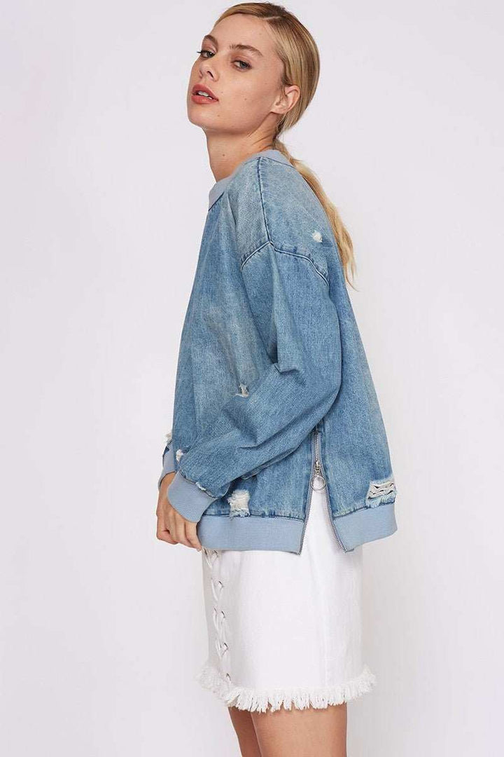 Women’s denim sweatshirt 