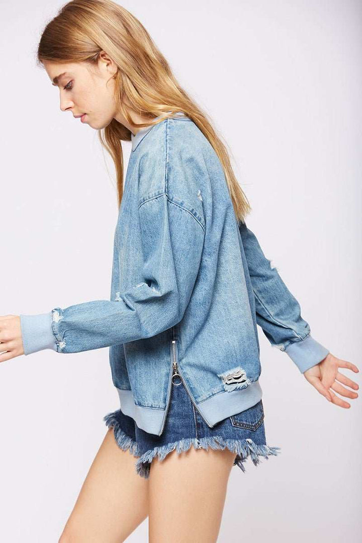 Denim Lover Sweatshirt - Fashion Bop