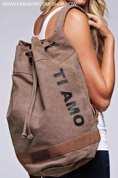 Ti Amo Cargo Backpack - Fashion Bop