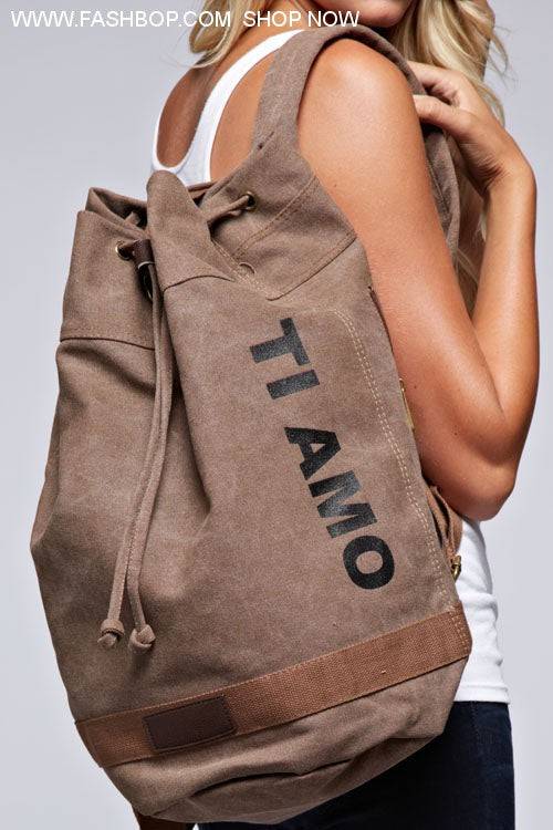 Ti Amo Cargo Backpack - Fashion Bop