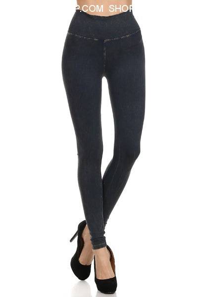 Dark Denim Look Soft Feel Jegging - Fashion Bop