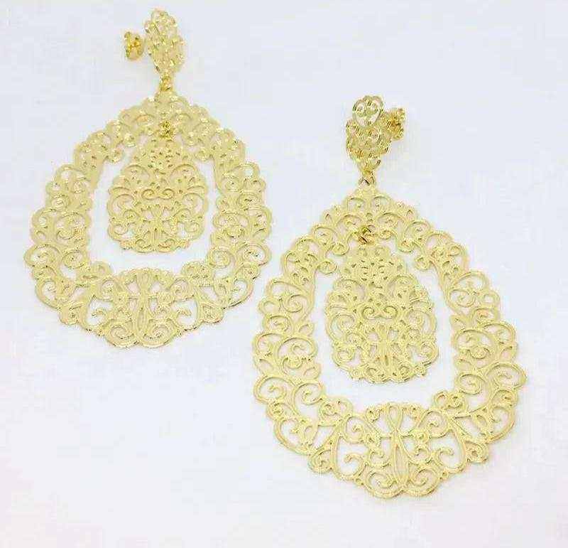 18K Statement Earrings - Fashion Bop