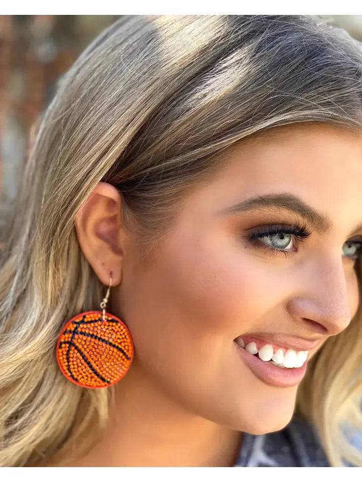 Basketball Glam Earrings - Fashion Bop