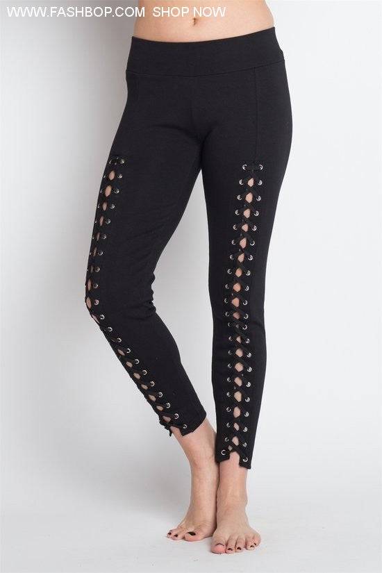 Lace-Up Legging - Fashion Bop