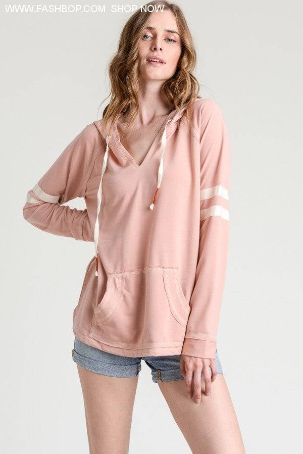 Petal Pink Hoodie - Fashion Bop