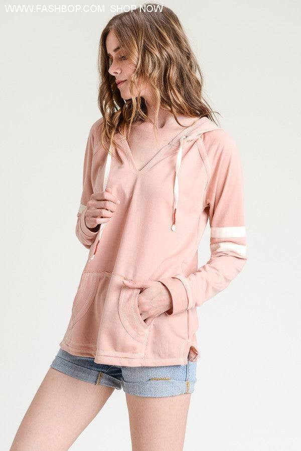 Petal Pink Hoodie - Fashion Bop