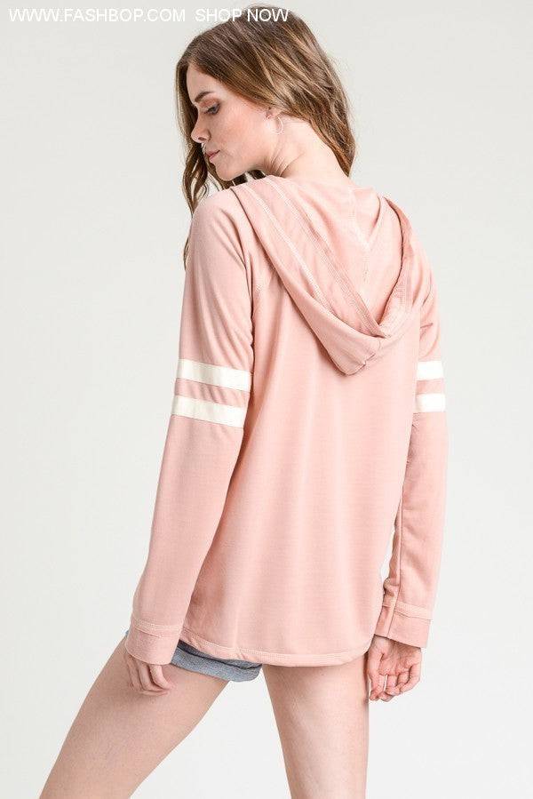 Petal Pink Hoodie - Fashion Bop