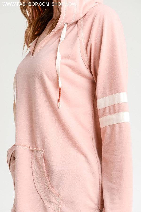 Petal Pink Hoodie - Fashion Bop